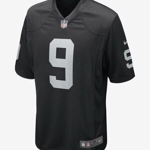 Las Vegas Raiders Tyree Wilson #9 Nike Black Youth Official NFL Game Jersey L